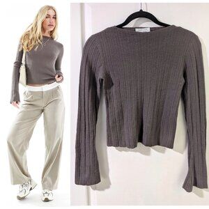 & Other Stories | Stockholm Atelier Merino Wool Ribbed Knit Top